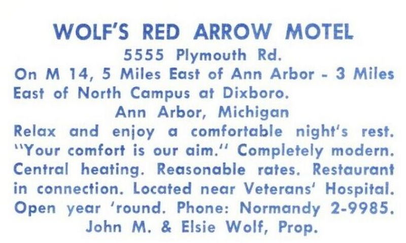 Red Arrow Motel - Vintage Postcard (newer photo)